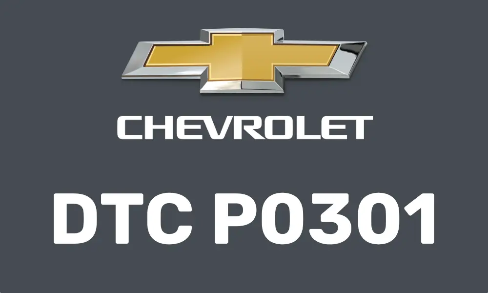 DTC P0301 Chevrolet
