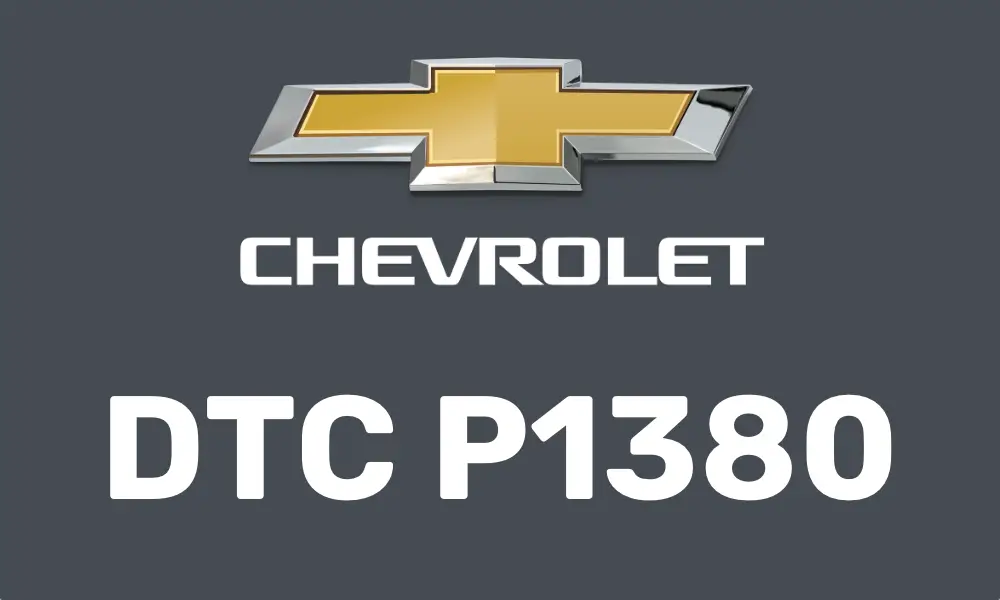 DTC P1380 Chevrolet